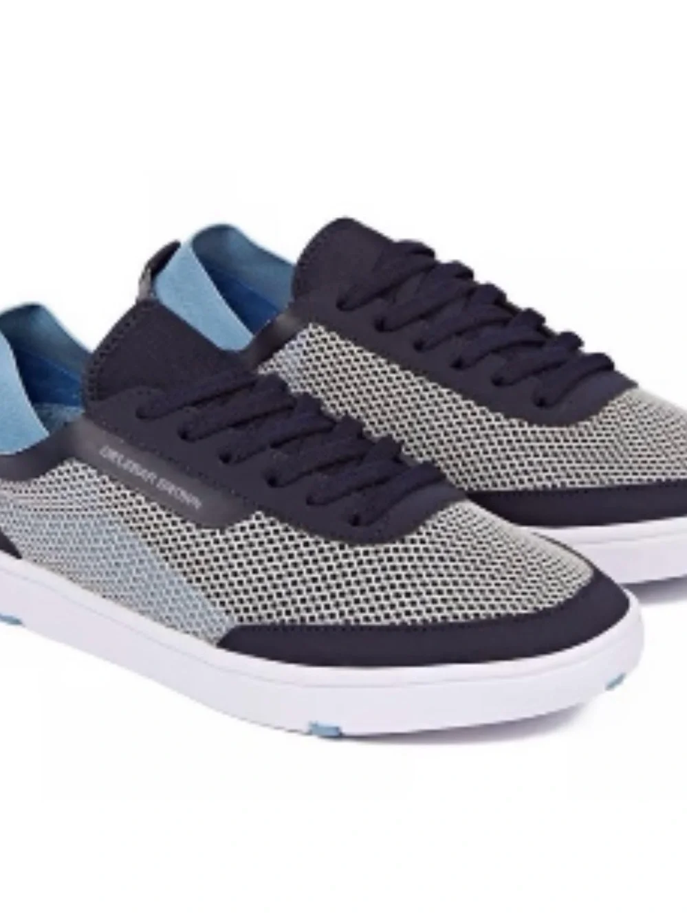 Orlebar Brown Larson Navy and Light Blue Casual Mesh Sneakers